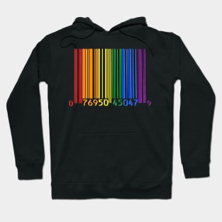 Gay Pride Shirt| Rainbow Barcode Hoodie